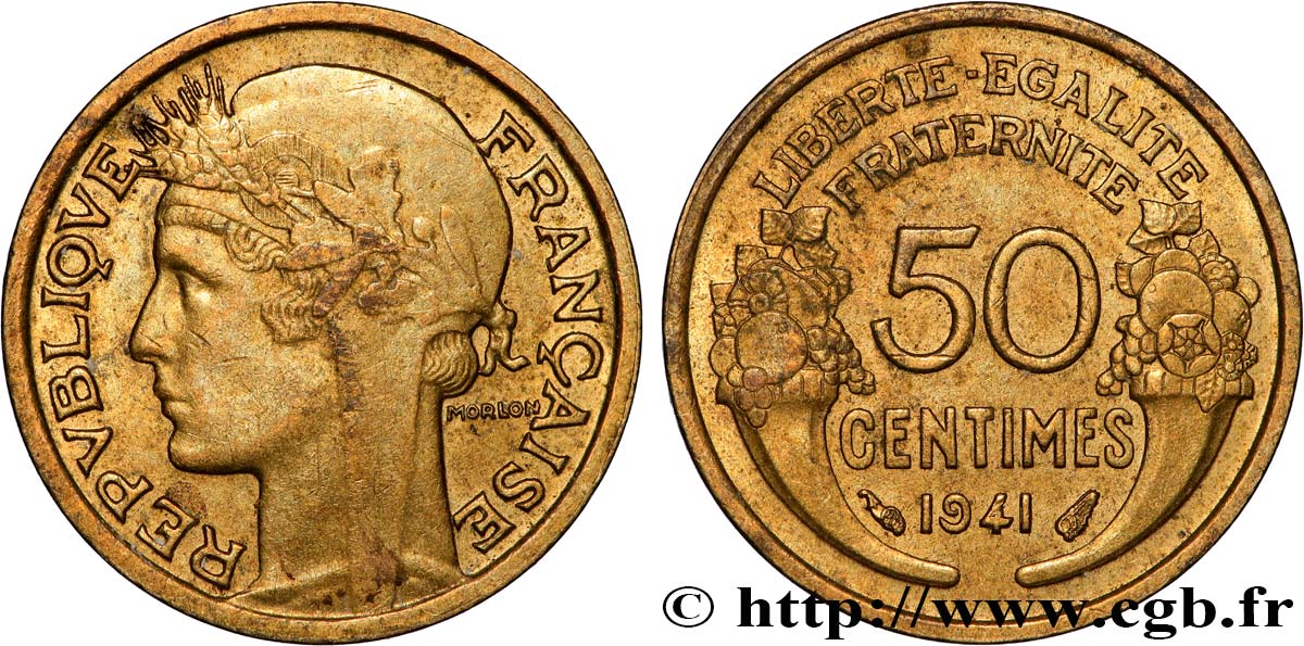 50 centimes Morlon 1941  F.192/18 AU 