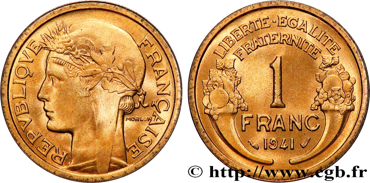 1 franc Morlon 1941 Paris F.219/12 FDC66 