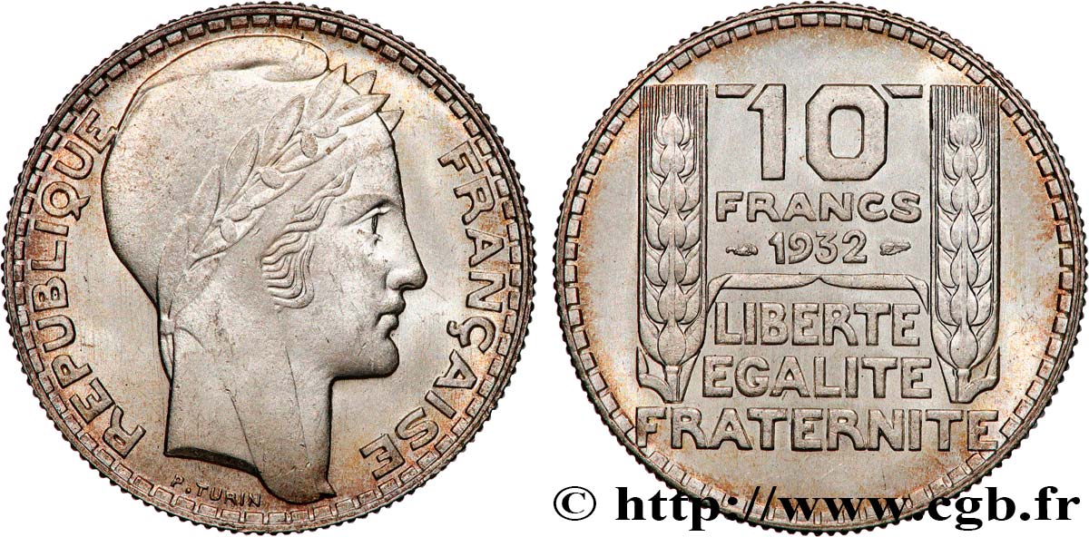 10 francs Turin 1932  F.360/5 SPL64 
