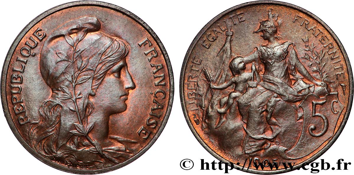 5 centimes Daniel-Dupuis 1905  F.119/15 SPL 