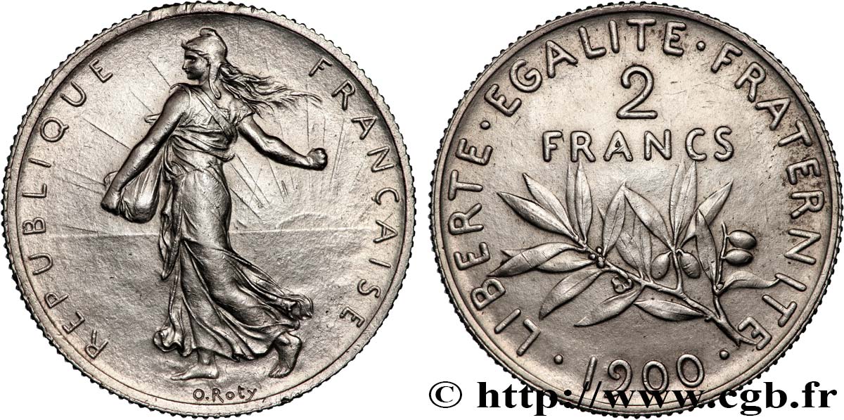 2 francs Semeuse 1900  F.266/4 AU 