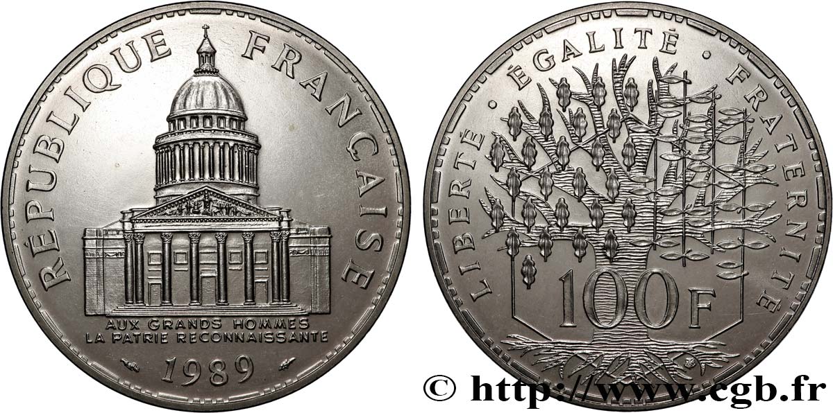 100 francs Panthéon 1989  F.451/9 SUP+ 