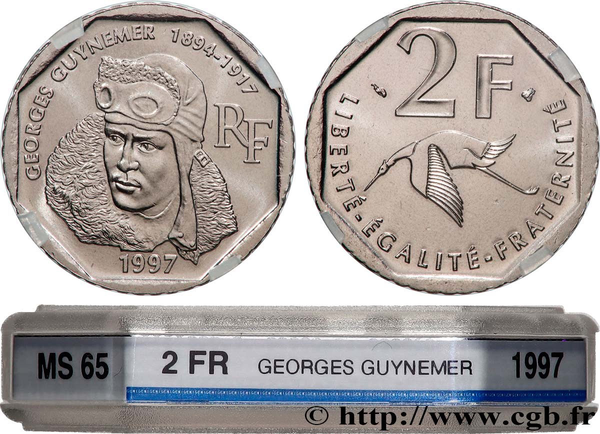 2 francs Georges Guynemer 1997 Pessac F.275/2 FDC65 GENI