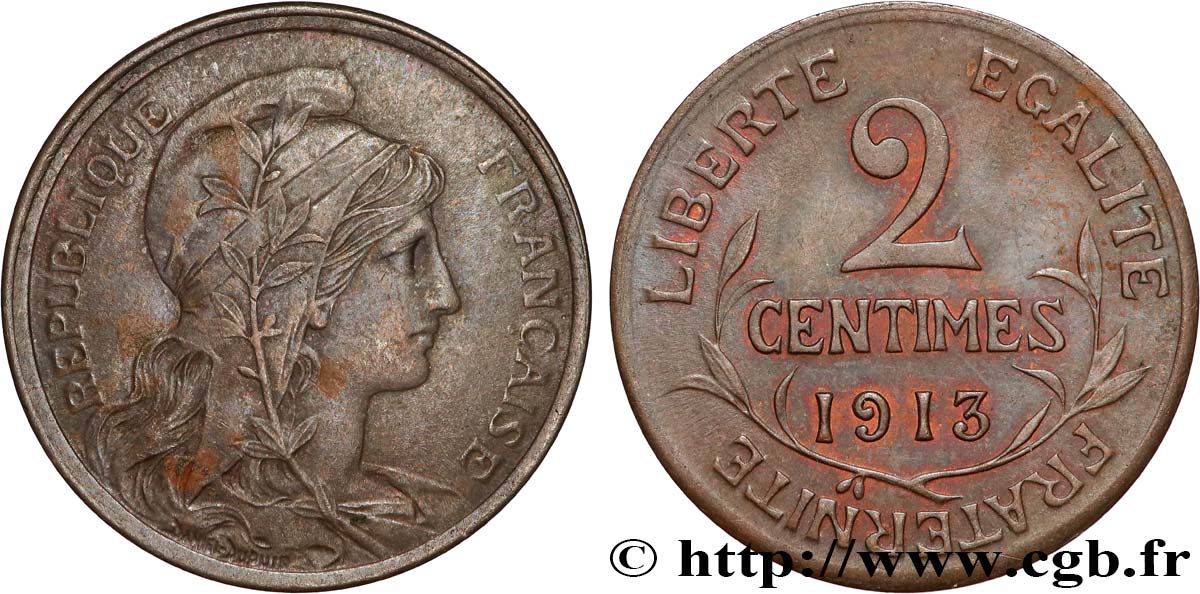 2 centimes Daniel-Dupuis 1913 Paris F.110/16 SPL 