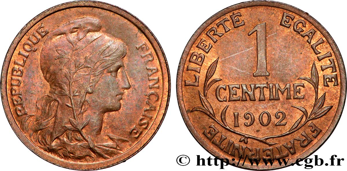 1 centime Daniel-Dupuis 1902 Paris F.105/7 SUP58 