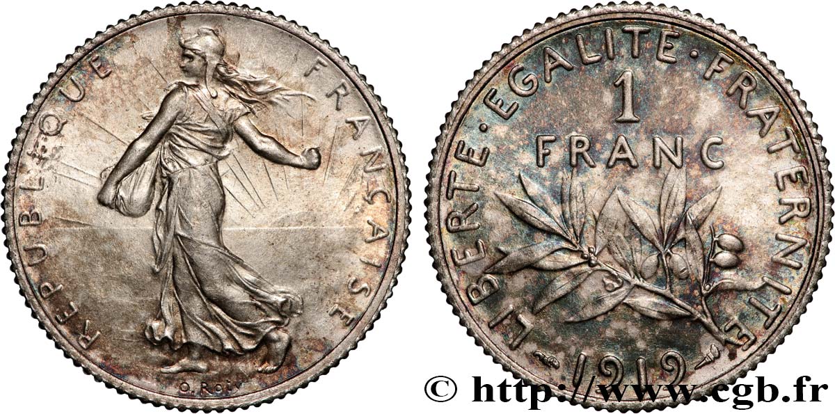 1 franc Semeuse 1919 Paris F.217/25 ST65 