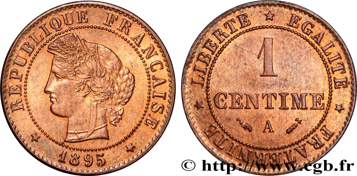 1 centime Cérès 1895 Paris F.104/22 SC63 