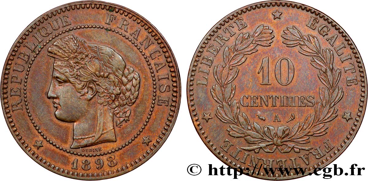 10 centimes Cérès 1898 Paris F.135/45 AU 