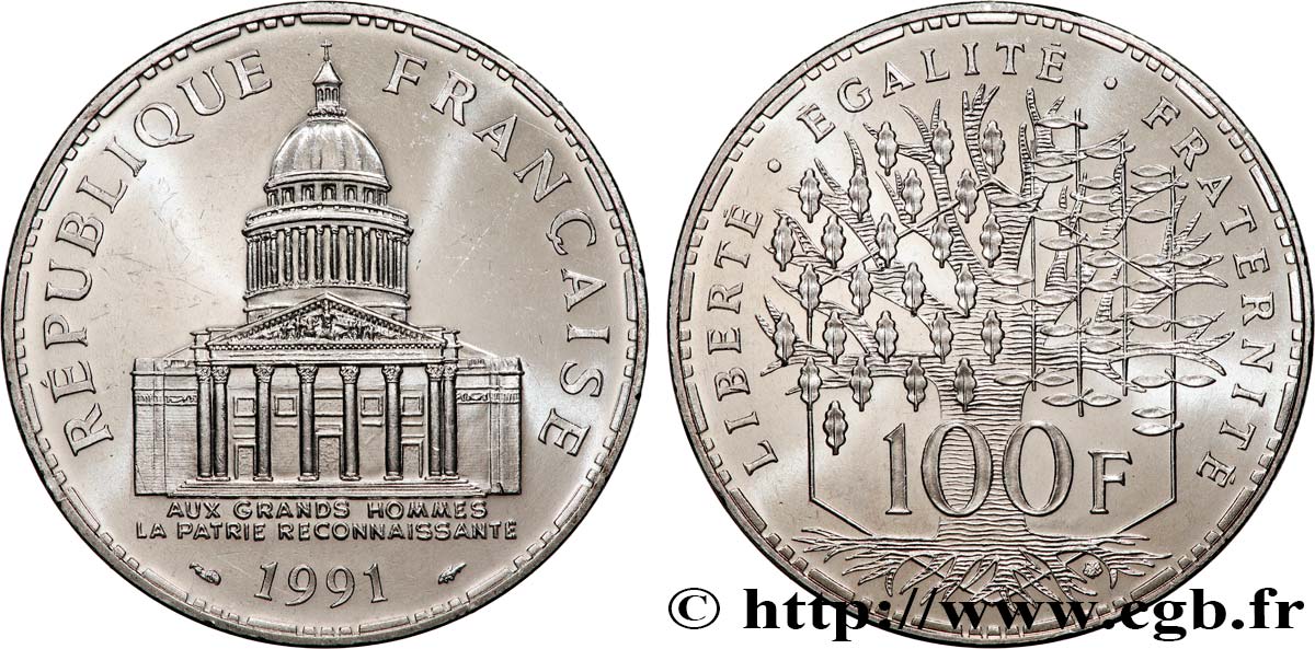 100 francs Panthéon 1991  F.451/11 AU 