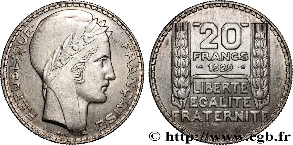 20 francs Turin 1929  F.400/2 SPL+ 