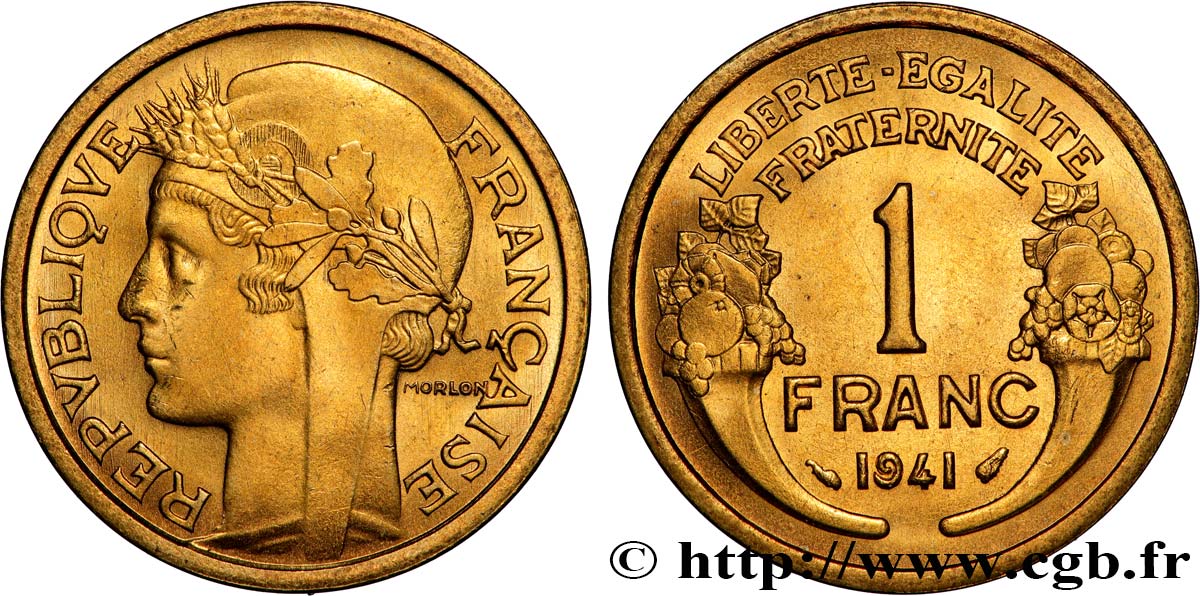 1 franc Morlon 1941 Paris F.219/12 SPL64 