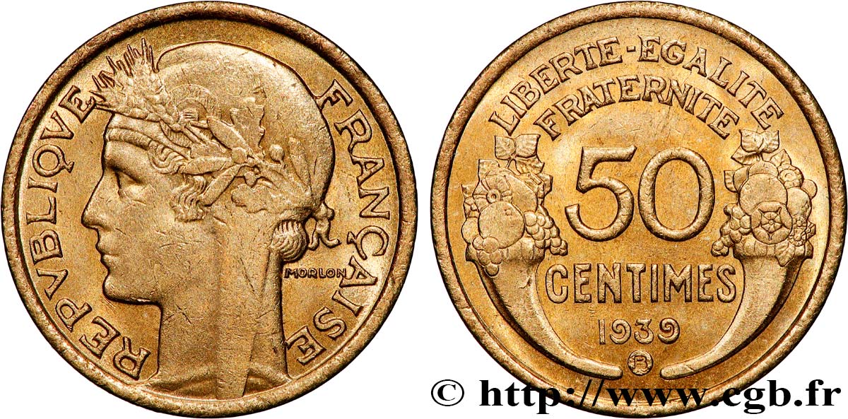 50 centimes Morlon 1939 Bruxelles F.192/16 fST 