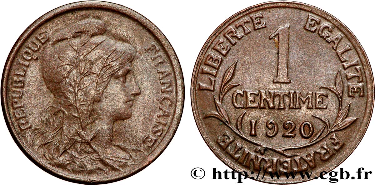 1 centime Daniel-Dupuis 1920  F.105/19 SUP 