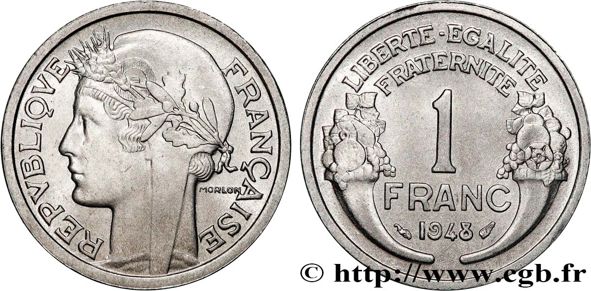 1 franc Morlon, légère 1948  F.221/13 fST63 