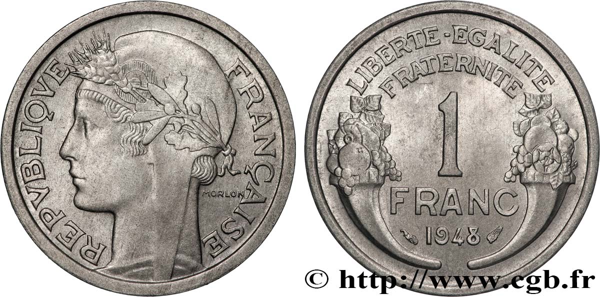 1 franc Morlon, légère 1948  F.221/13 SC63 