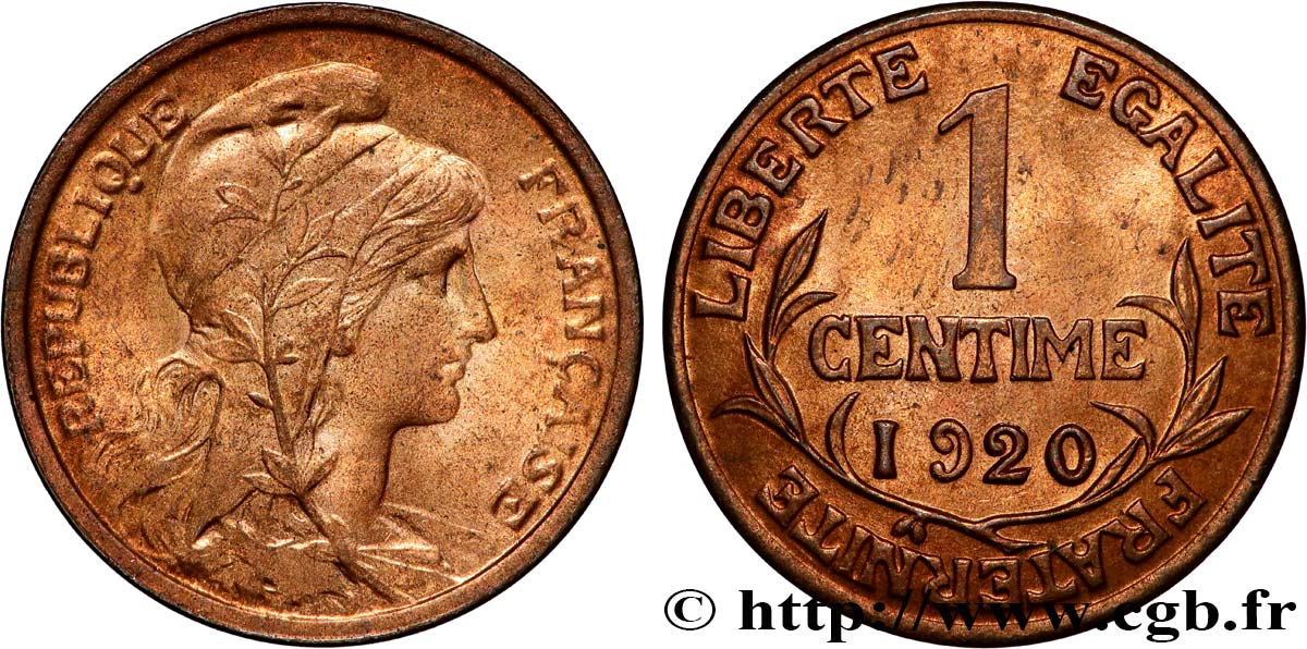 1 centime Daniel-Dupuis 1920  F.105/19 fST64 