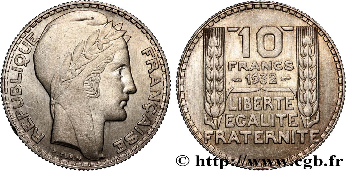 10 francs Turin 1932  F.360/5 EBC+ 