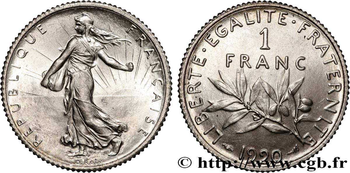 1 franc Semeuse 1920 Paris F.217/26 SPL64 