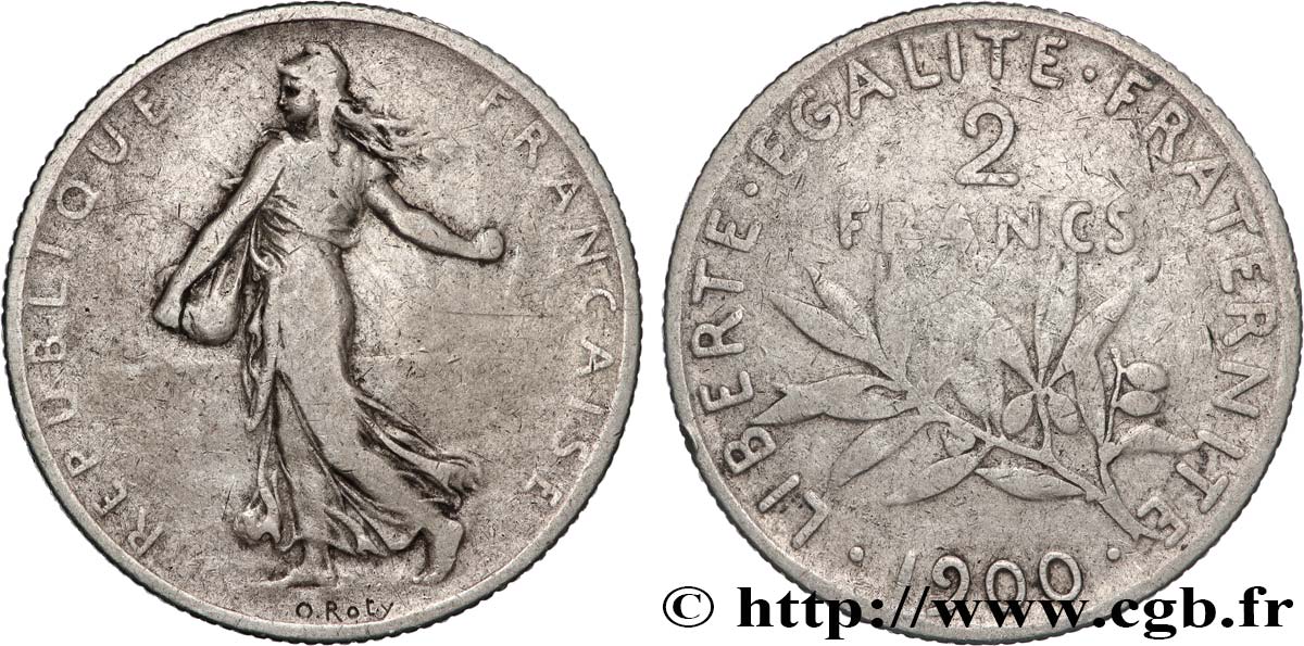 2 francs Semeuse 1900  F.266/4 TB+ 