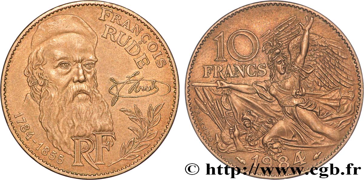 10 francs François Rude 1984  F.369/2 SPL 