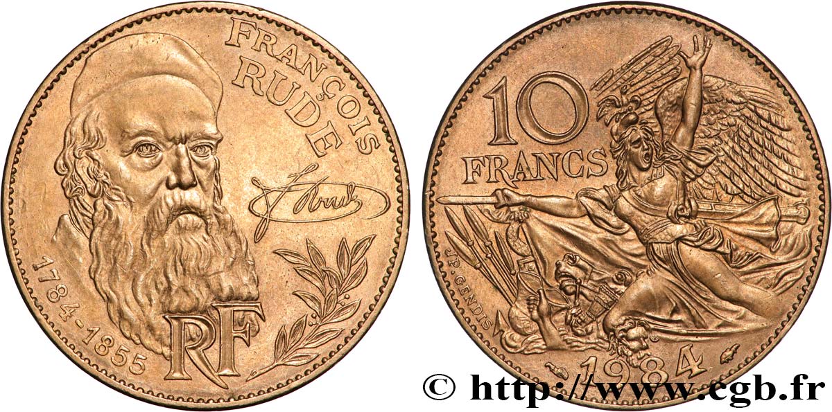 10 francs François Rude 1984  F.369/2 SPL 