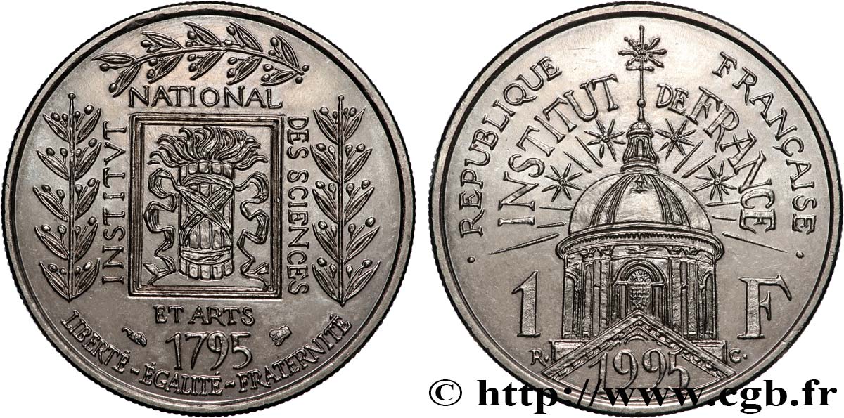 1 franc Institut de France 1995  F.230/2 AU 