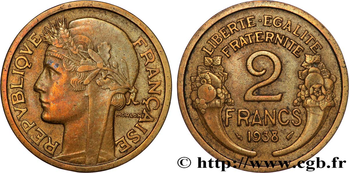 2 francs Morlon 1938  F.268/11 AU 