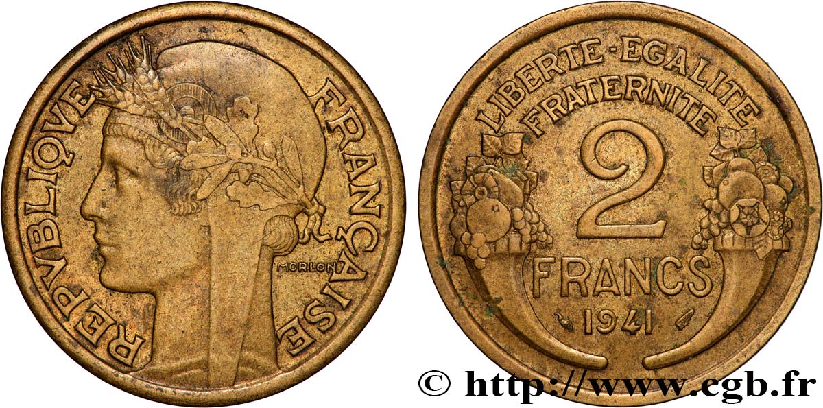 2 francs Morlon 1941  F.268/14 MS 