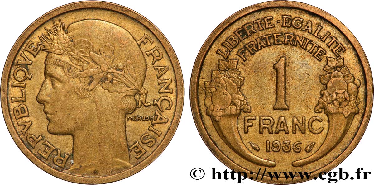 1 franc Morlon 1936 Paris F.219/7 SPL 