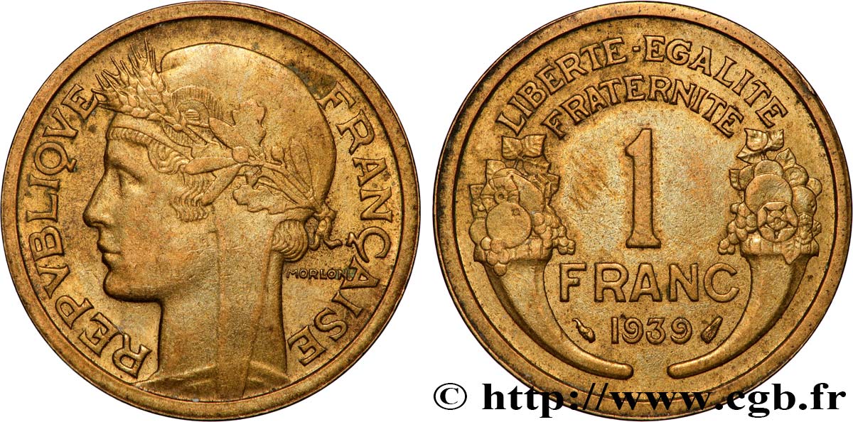 1 franc Morlon 1939 Paris F.219/10 EBC 