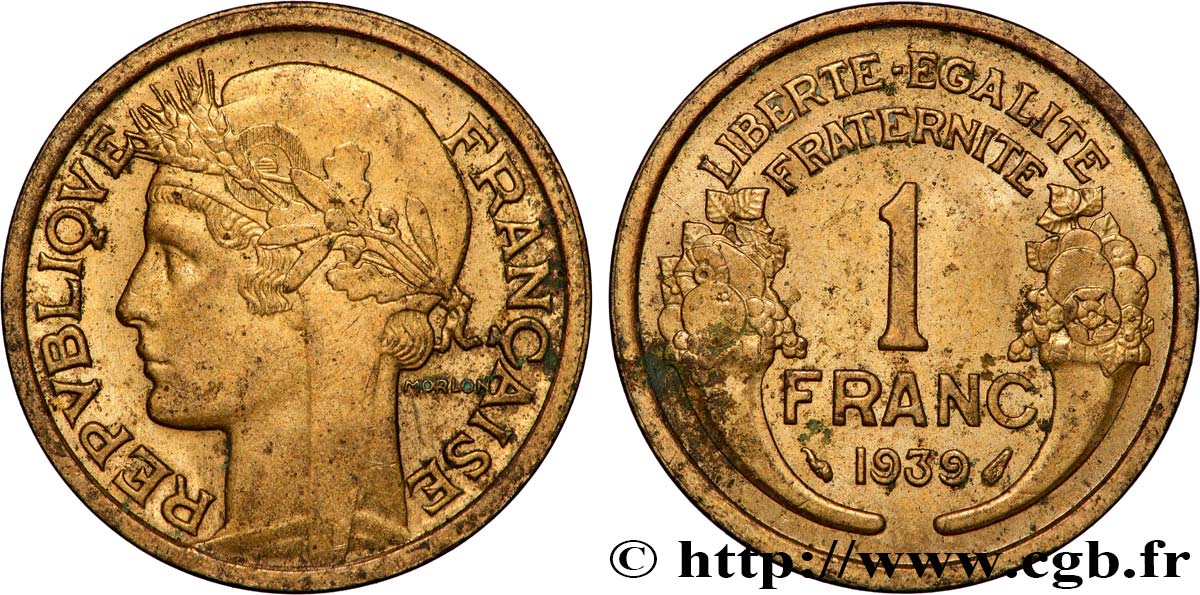 1 franc Morlon 1939 Paris F.219/10 EBC 