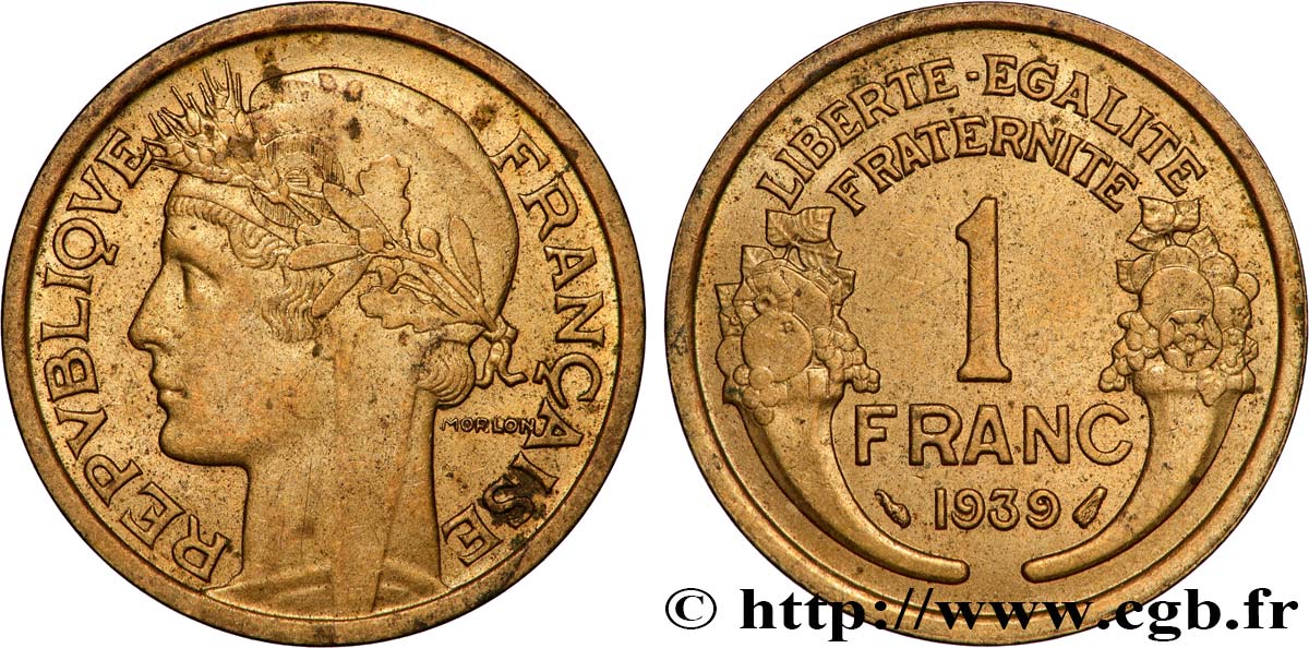 1 franc Morlon 1939 Paris F.219/10 SUP 