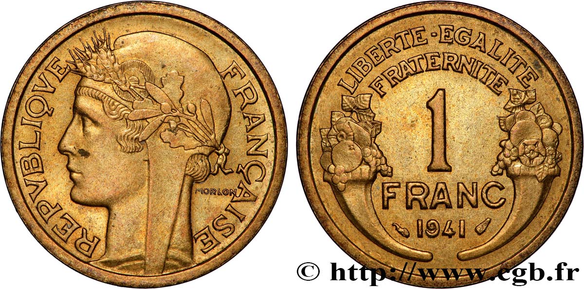 1 franc Morlon 1941 Paris F.219/12 EBC 