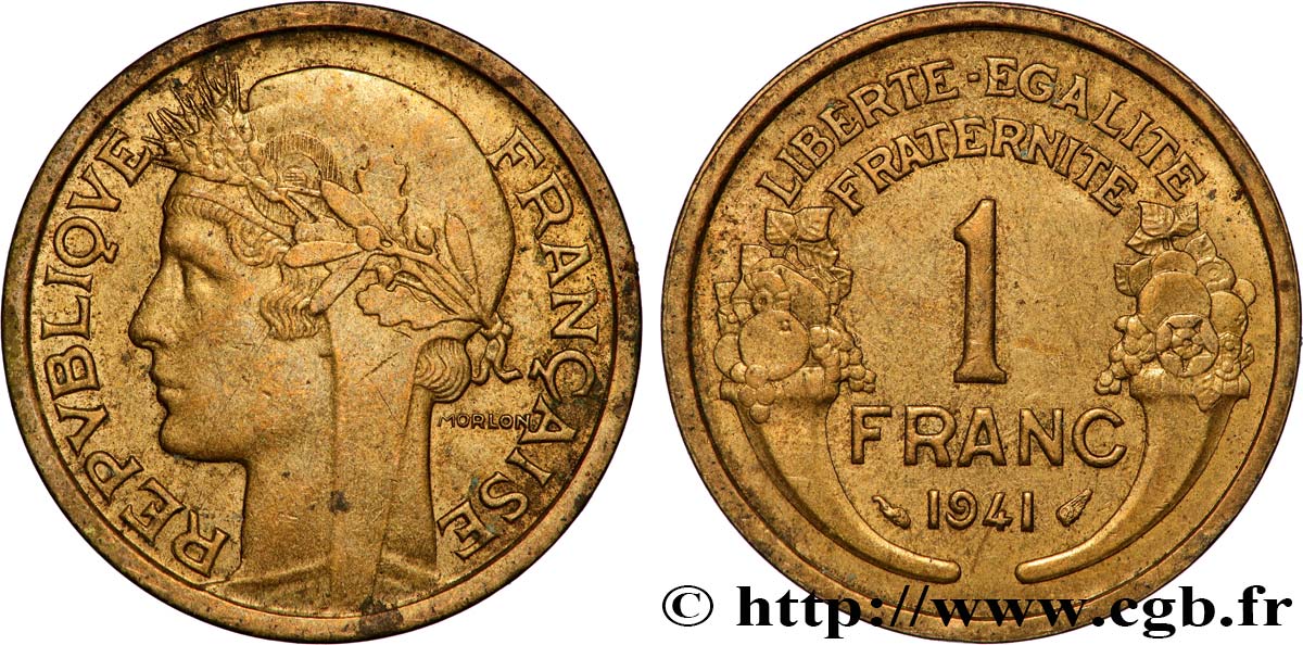 1 franc Morlon 1941 Paris F.219/12 AU 