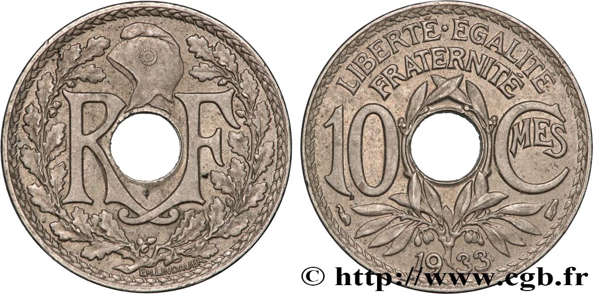 10 centimes Lindauer 1933  F.138/20 XF 