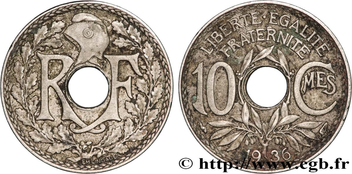 10 centimes Lindauer 1936  F.138/23 EBC 