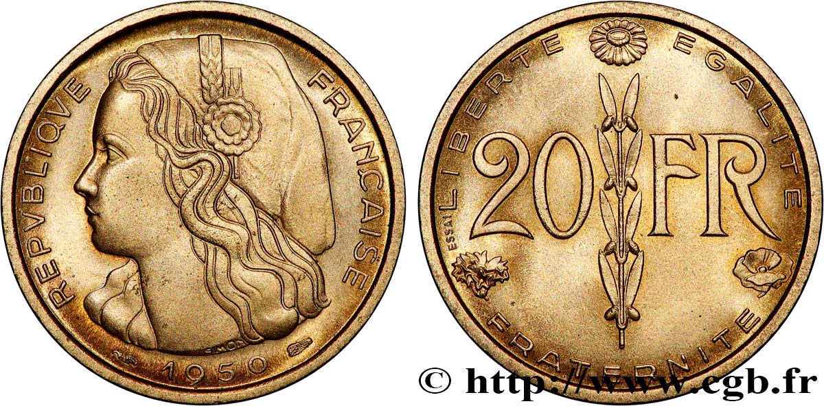 Essai du concours de 20 francs par Simon 1950 Paris GEM.209 2 ST65 