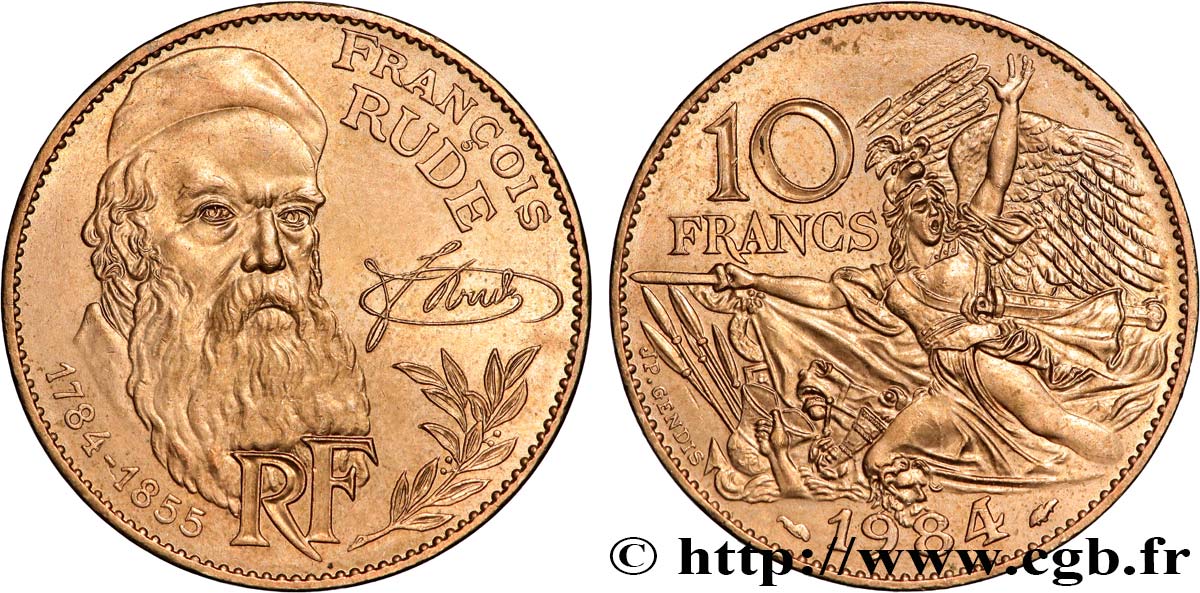 10 francs François Rude 1984  F.369/2 EBC 