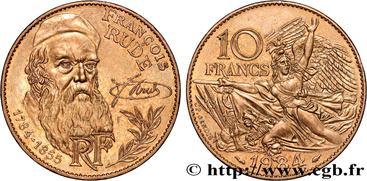 10 francs François Rude 1984  F.369/2 VZ 