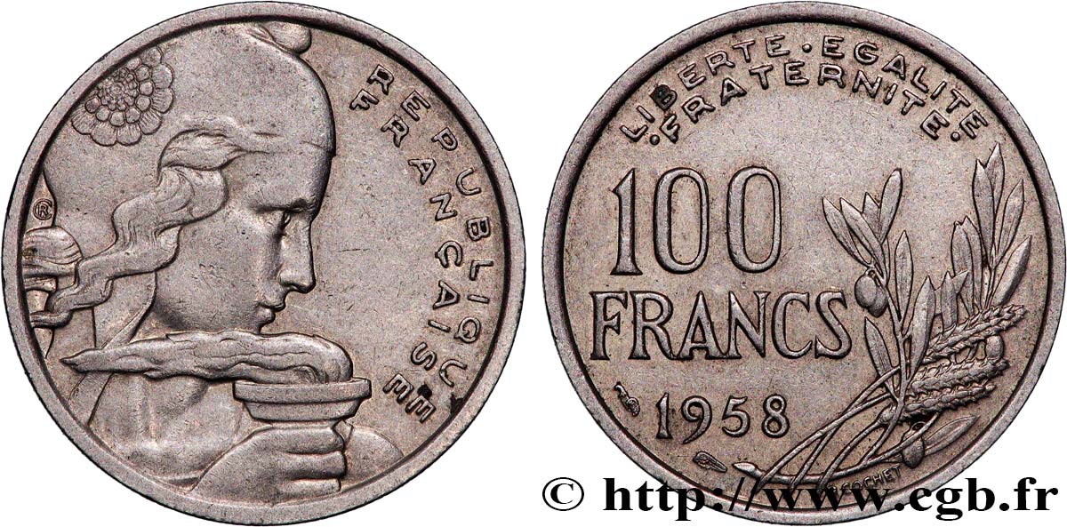 100 francs Cochet 1958  F.450/12 MBC 