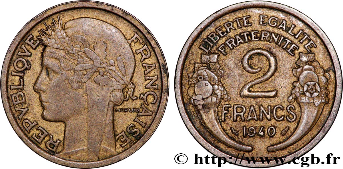 2 francs Morlon 1940  F.268/13 BB 