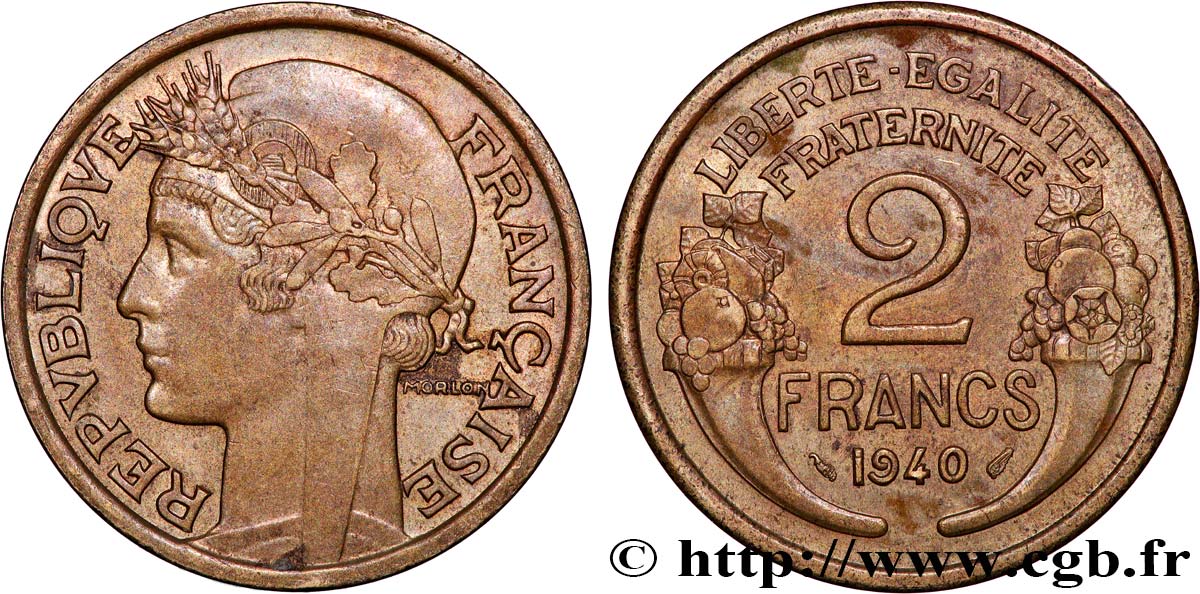 2 francs Morlon 1940  F.268/13 fVZ 