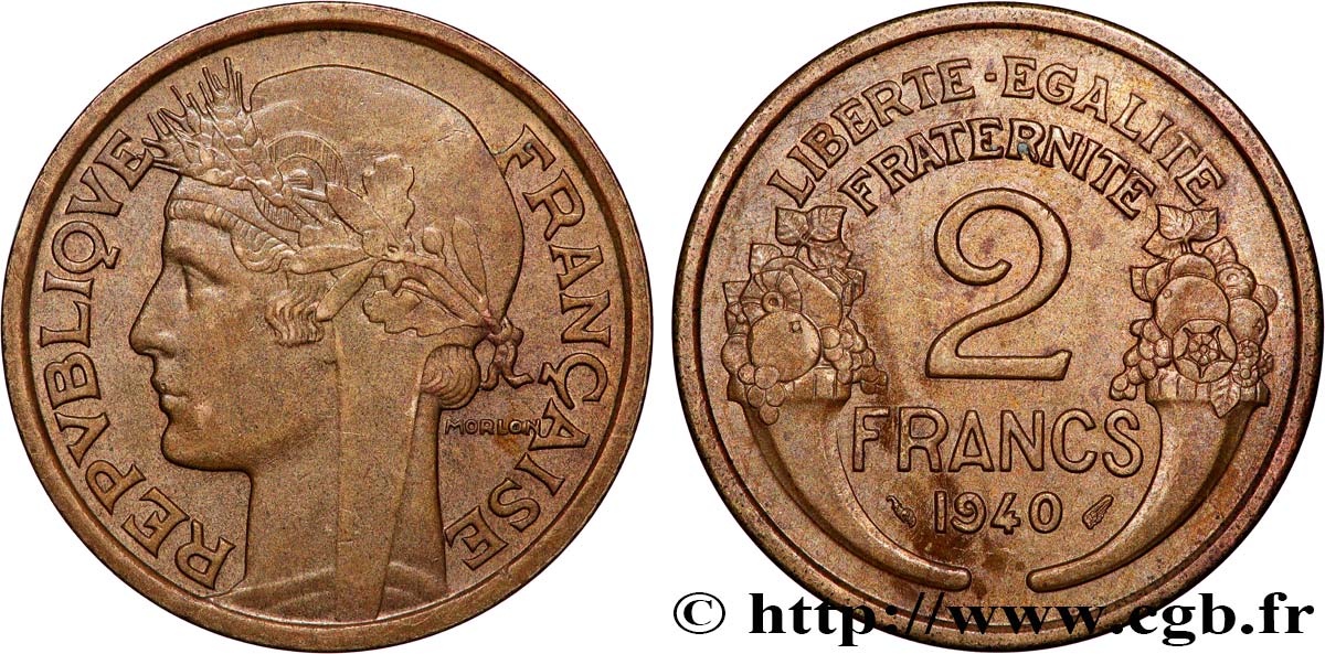 2 francs Morlon 1940  F.268/13 AU 