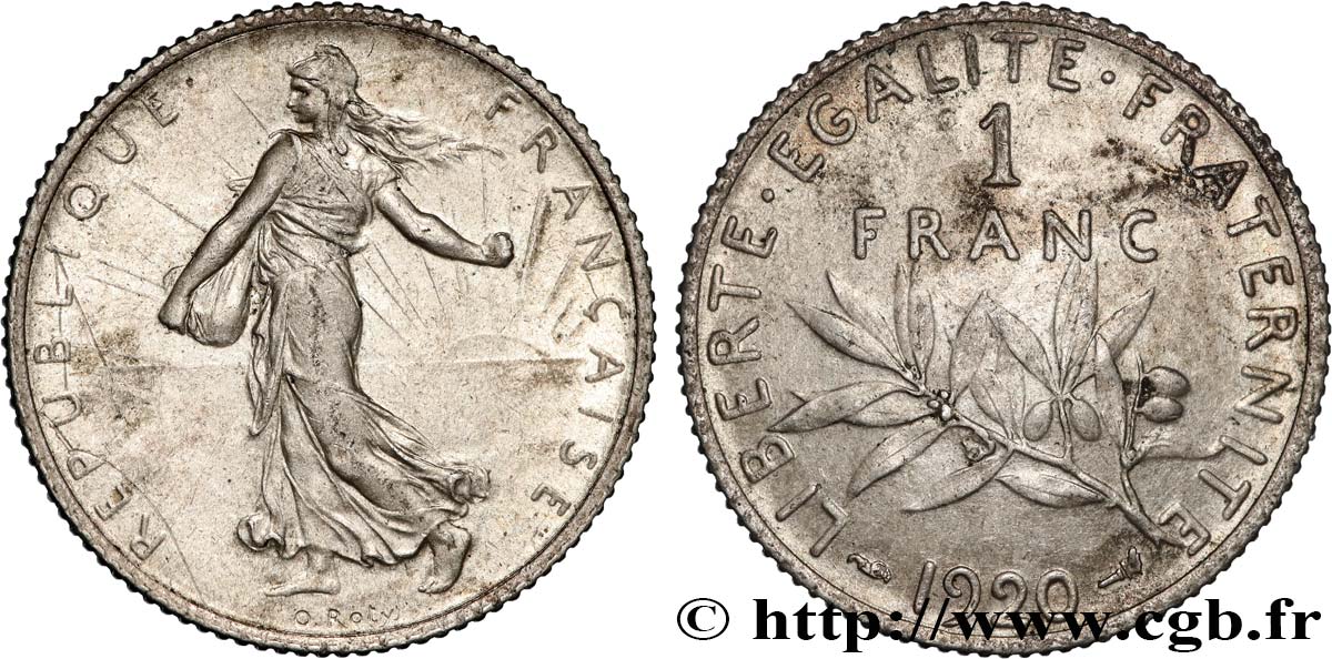 1 franc Semeuse 1920 Paris F.217/26 EBC 