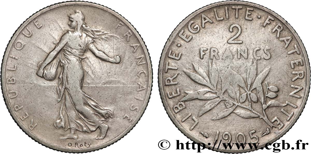2 francs Semeuse 1905  F.266/9 B+ 