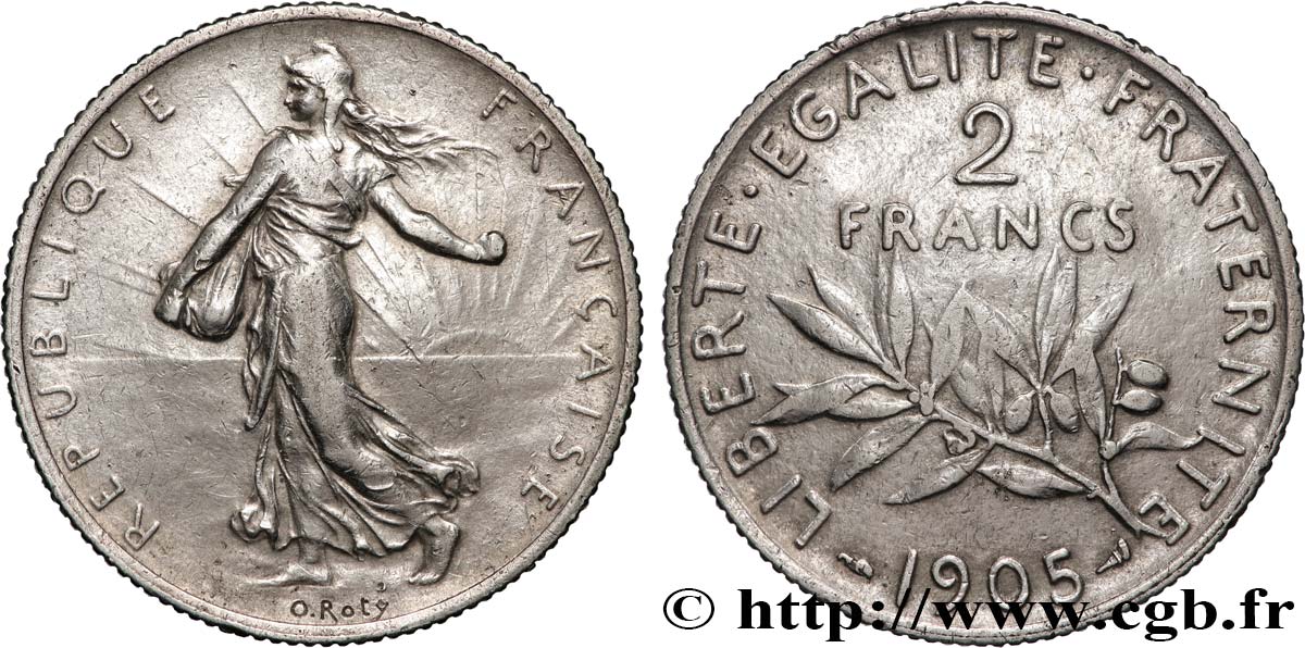 2 francs Semeuse 1905  F.266/9 BC+ 