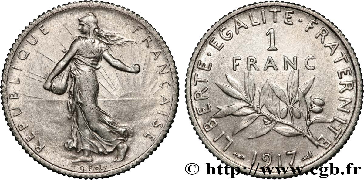 1 franc Semeuse 1917  F.217/23 SUP+ 