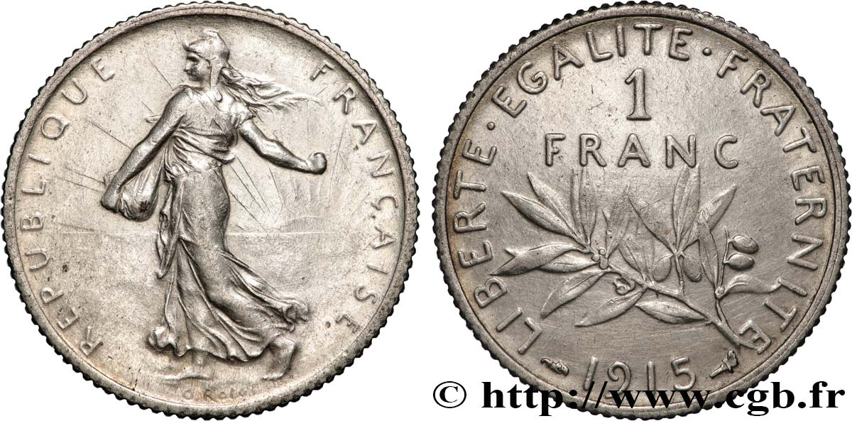 1 franc Semeuse 1915 Paris F.217/21 SUP 