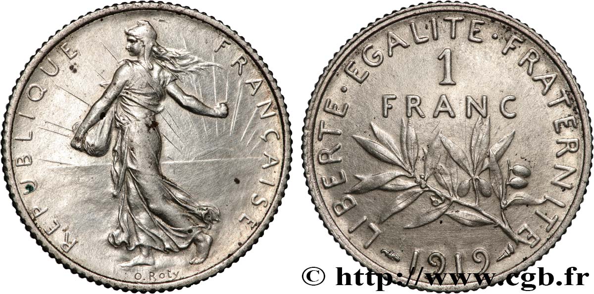 1 franc Semeuse 1919 Paris F.217/25 SPL 