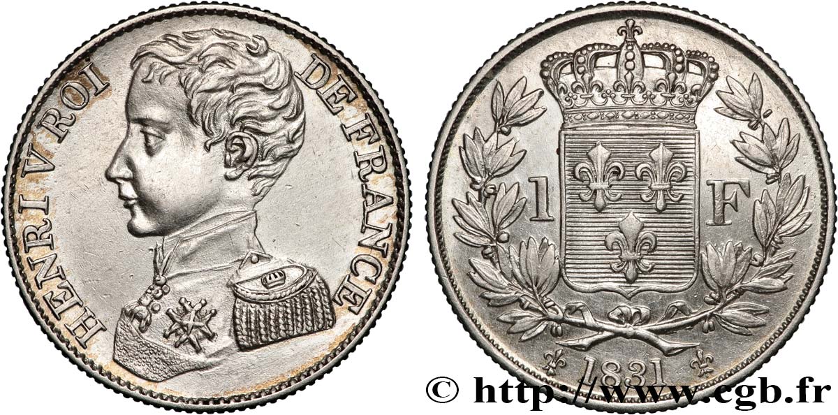 1 franc 1831  VG.2705  VZ 